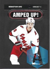 2021-22 Skybox Metal Universe Amped Up! Sebastian Aho AU-11 Hurricanes